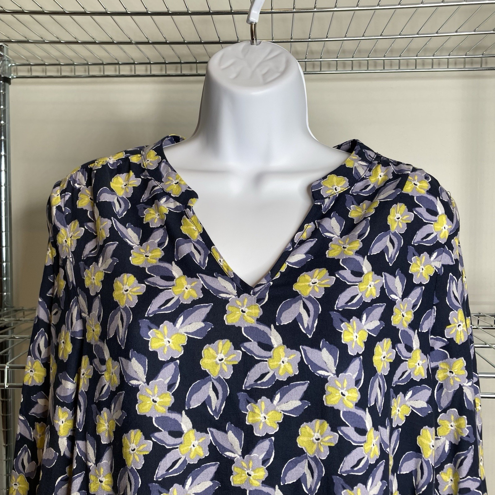 Seasalt Cornwall Women's Floral Colarossi Tiered Tunic Primrose Blouse Size 6 image 9