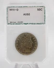 1911-D Denver Barber Half Dollar 50¢