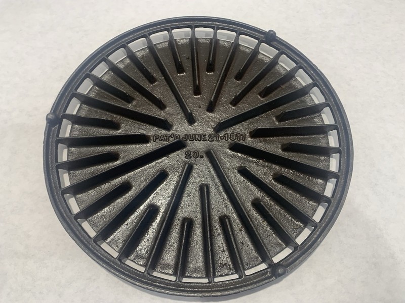 Vintage Refurbished Cast Iron Stove Top Heat Diffuser Pat.d June 27-1911