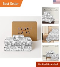 Queen Organic Cotton Flannel Sheet Set - Ultra-Soft  Eco-Friendly Grey Sylvania