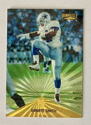 1996 Pinnacle Trophy Collection Emmitt Smith 1 Cowboys Foil Insert Clean Raw HOF