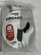 Diagonal One Sneaker Shoe Crease Protectors   6 Pairs 3 Black / 3 White   New
