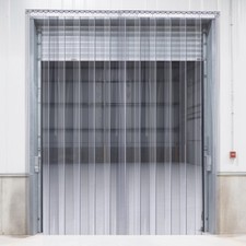 VEVOR Strip Curtain PVC Door Curtain 96" x 96" Cooler Freezer Clear Plastic