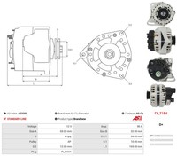 As-Pl Lichtmaschine Generator 90A Passend FüR Fiat 500 Ford KA Musa 312 312 169