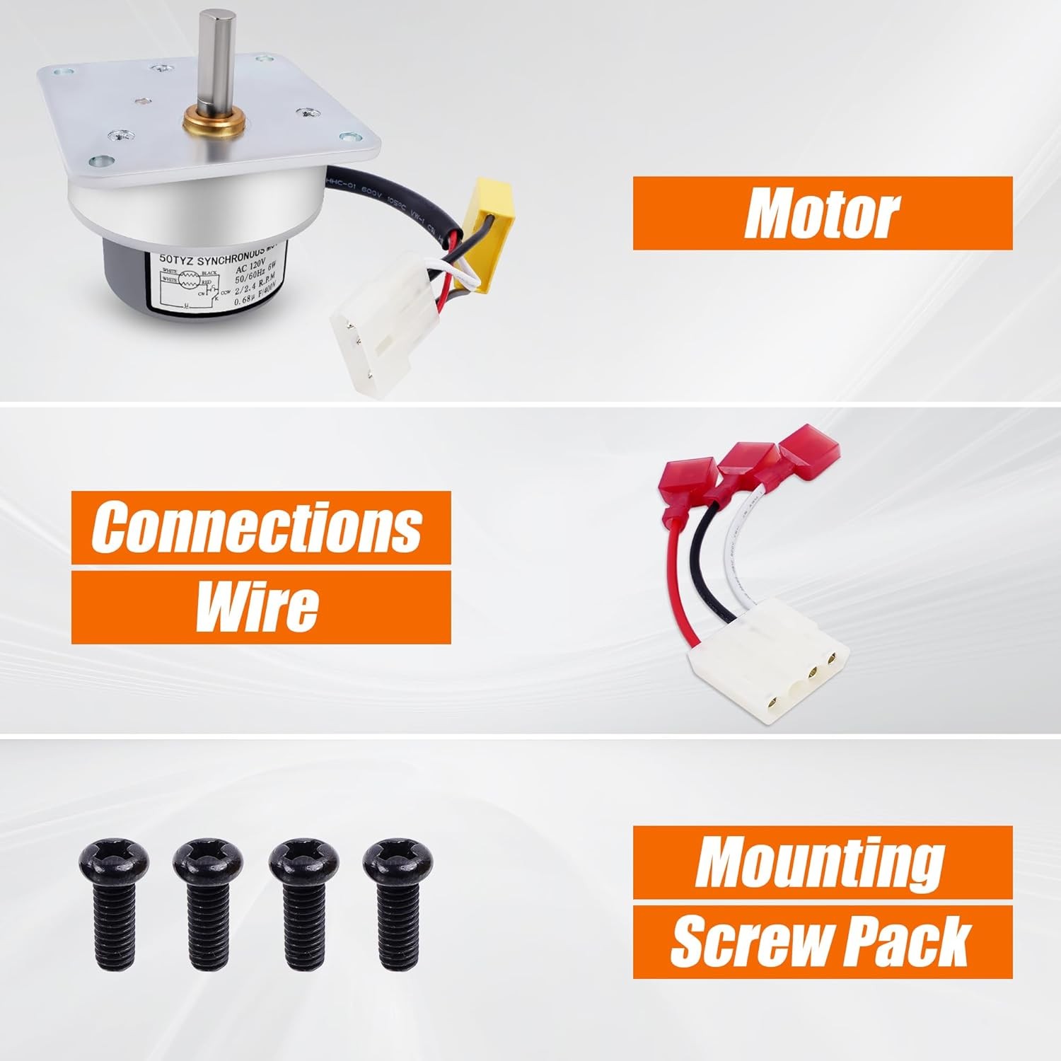 For Heatilator Eco-Choice Auger Feed Motor,PS35, PS50, CAB50, 812-4420, 812-4421