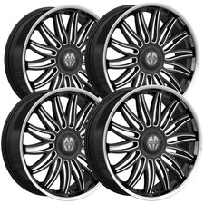 Set Of 4 Massiv 928 Fuego 22x9 5x4.55x5 30mm Blackmilled Wheels Rims Set Of 4 Massiv 928 Fuego 22x9 5x4.55x5 30mm Blackmilled Wheels Rims