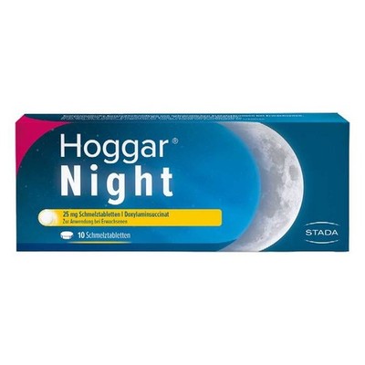 Hoggar  Night 25 mg Doxylamin Schlaf-Schmelztabletten · 10 St · PZN 14144151