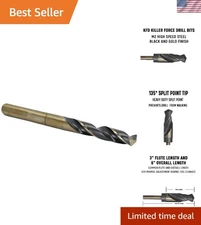 Heavy-Duty 33/64" Drill Bit with 135-Degree Point - Perfect for Hard Metals