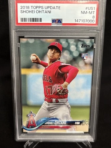 2018 Topps Update #US1 Shohei Ohtani (RC) PSA 8 NM-MT