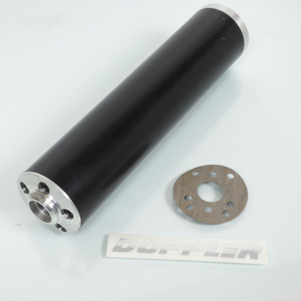 Silencieux Doppler ER1 noir universel pour moto 50 à boîte