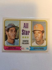 1974 TOPPS AMOS OTIS/CESAR CEDENO ALL-STAR #337 NM