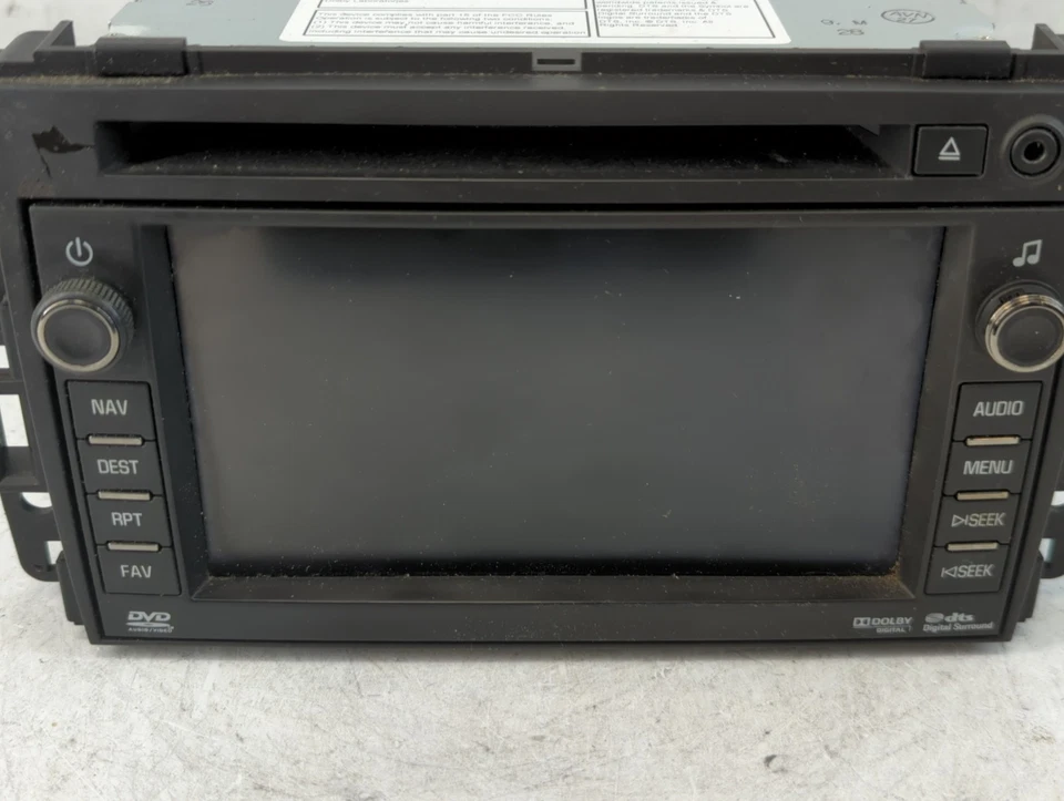 Receptor de radio reproductor de CD Gmc Yukon XL 1500 2011-2011 FM FM469 Foto 4 de 4