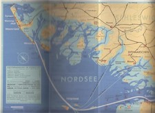 Faltblatt: An die Nordsee über Hamburg, gebraucht, gut