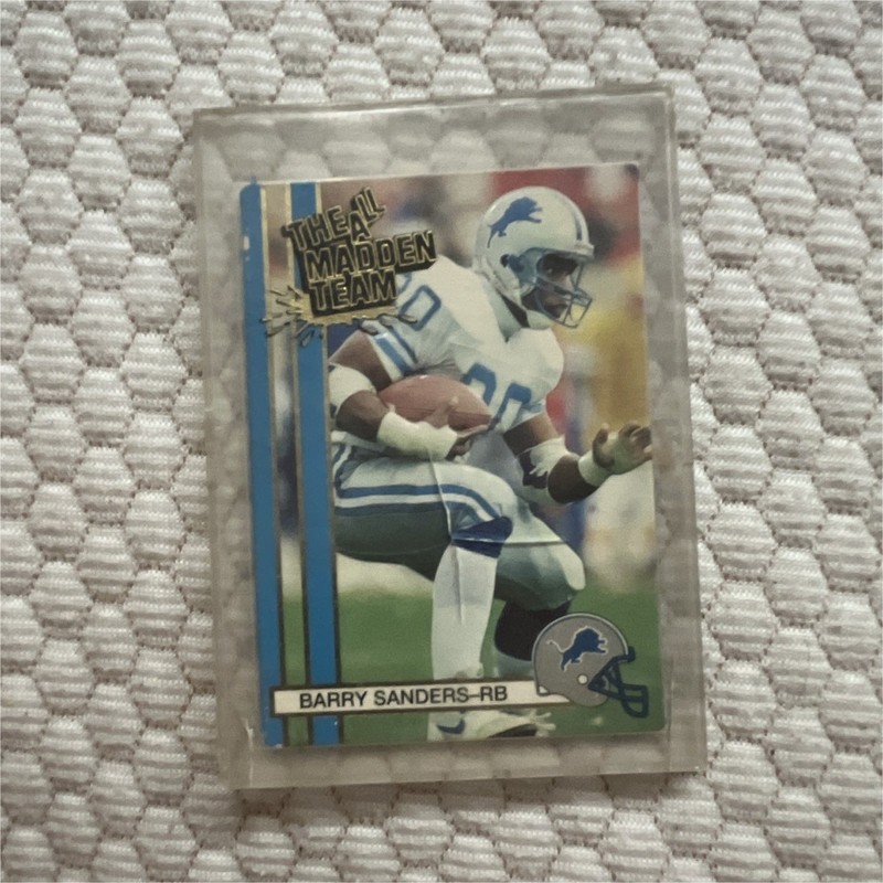 Action Packed 1990 All-Madden Team Insert #47 Barry Sanders Lions Card