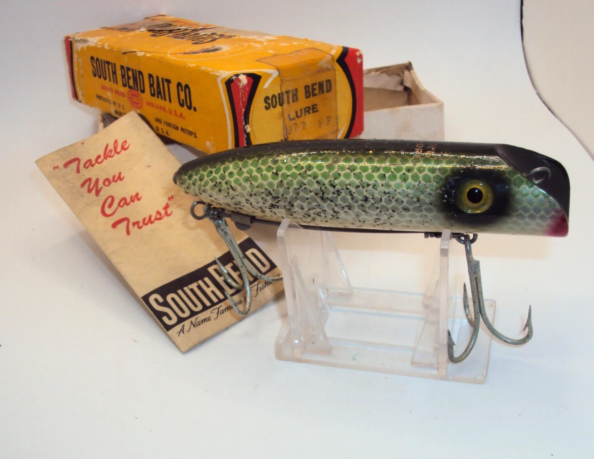 South Bend Bass Wooden Vintage Fishing Lures for sale - eBay