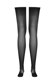 Maison Close Black Sheer Stockings 40 Denier Thigh High Reinforced Toe