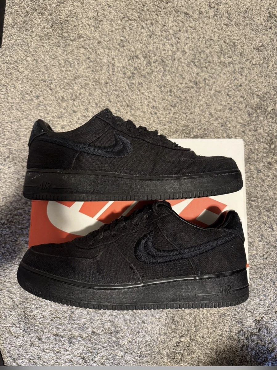 Nike Air Force 1 Low Stussy Black for Sale | Authenticity