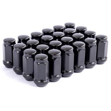 Lug Nuts Black 24 Pack M14x15 For 6 Lug Wheels