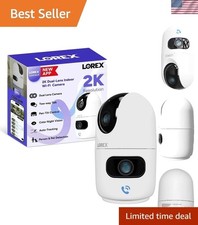 Connect [New APP] 2K Indoor Dual Lens Wi-Fi 6 Camera | 360° Pan-Tilt | Person...