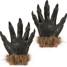 Werewolf Gloves Costume, Halloween Wolf Hand Claws Adult Cosplay Props Set