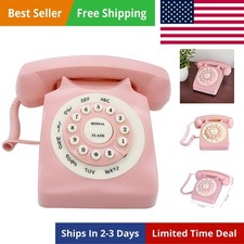 Retro Corded Landline Phone, Classic Vintage Old Fashion Telephone for Home ...