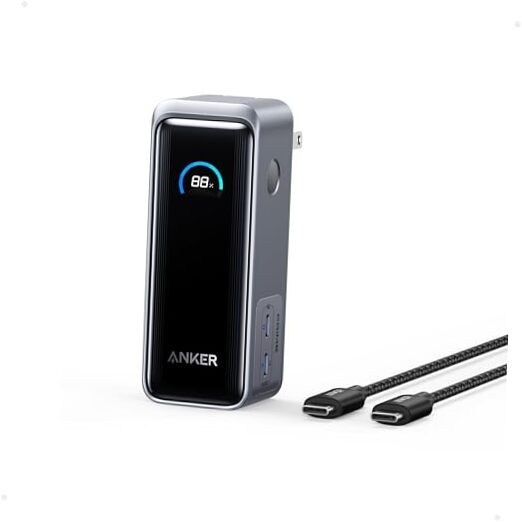 65W Prime Power Bank with 9600mAh Battery and Built-in AC Plug