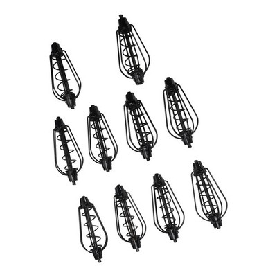 .Karpfenfischer Feeder Schwarz 15-30 G 4 Größen 6-Draht-Methode Hochwertig 10stk