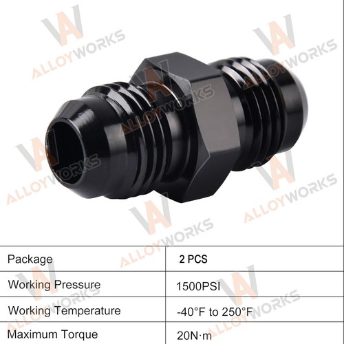 10AN to 6AN to 6AN Y Fuel Block Fitting Coupler Adapter 6/6/10 T -10/-6/-6 BLACK 10AN to 6AN to 6AN Y Fuel Block Fitting Coupler Adapter 6/6/10 T -10/-6/-6 BLACK