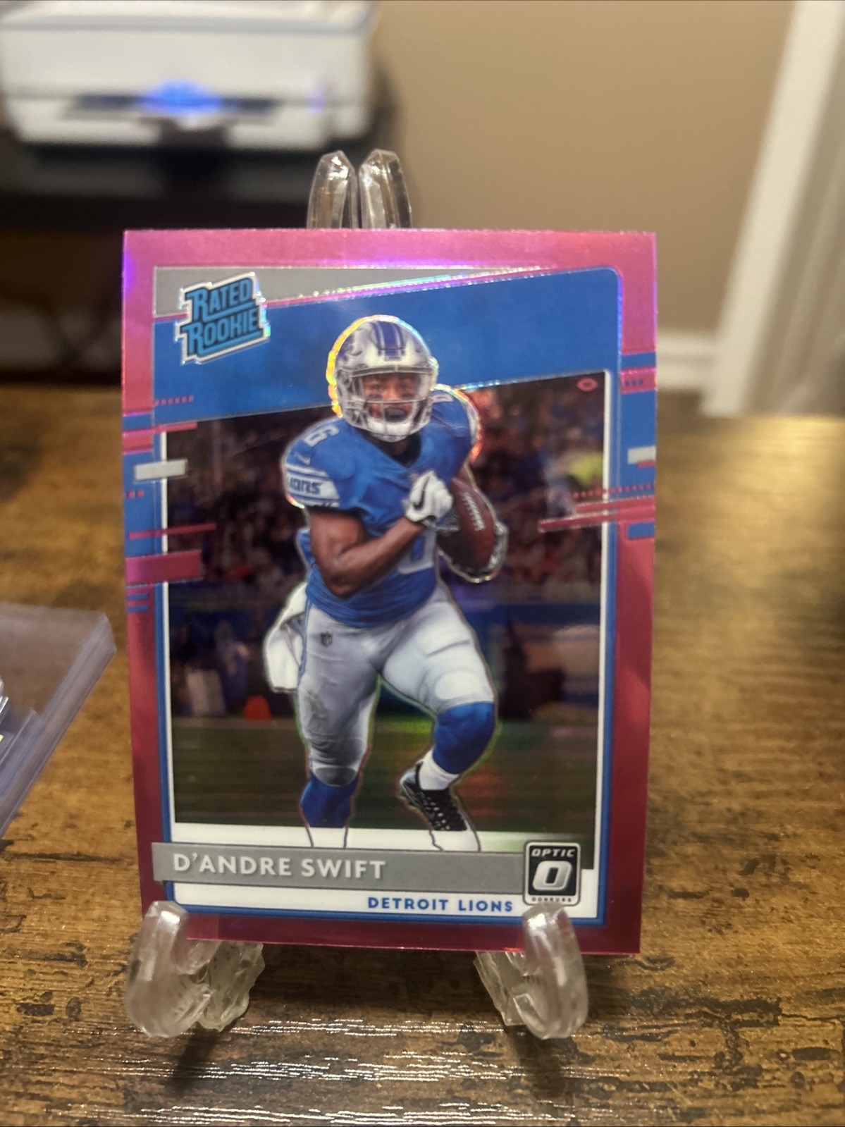 2020 Panini Donruss Optic - Rated Rookies D'Andre Swift #159 Pink Prizm (RC)