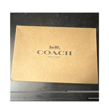 Coach Red Solid Zip-Around Wristlet Wallet w/ Wrist Strap, Logo, Zipper