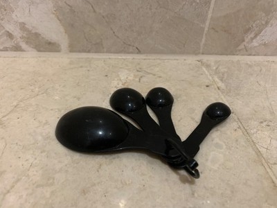 Messlöffel schwarz 4er Set