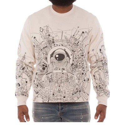 Billionaire Boys Club BB Efigy Men's Sweatshirt Whisper White/Black