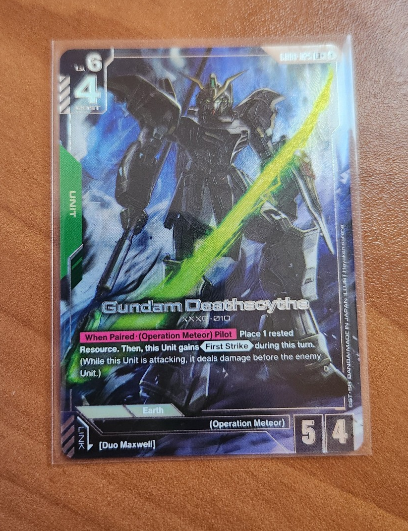 Gundam TCG GD01 Newtype Rising Gundam Deathscythe GD01-025 LR+
