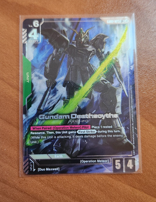 Gundam TCG GD01 Newtype Rising Gundam Deathscythe GD01-025 LR+