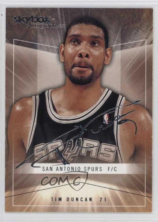 2004-05 Skybox Autographics Tim Duncan #37 HOF 0b0g
