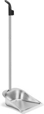 Dust Pans with Long Handle 35  Heavy Duty Metal/Plastic Upright Stand up Dustpan