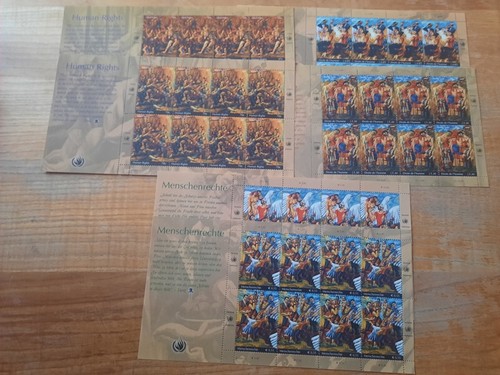 UN - 2004 - THREE OFFICES - MNH - HUMAN RIGHTS - KB