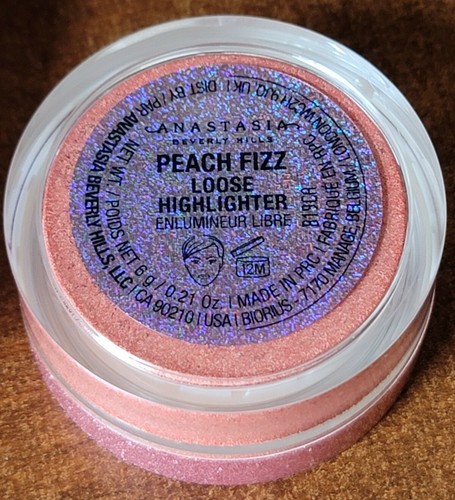 NIB Anastasia Beverly Hills loose highlighter PEACH FIZZ Full size 6g/0.21oz