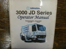 Johnston 3000 Street Sweeper Truck Owner Operator Maintenance Manual