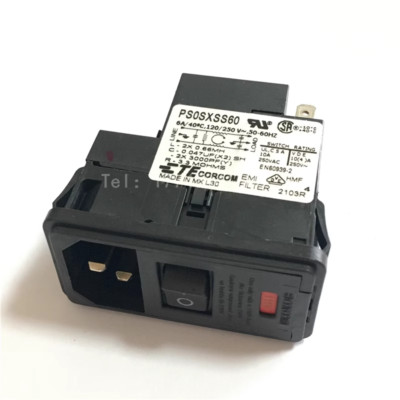 1pc PS0SXSS60 2-6609107-0 Corcom filter switch socket