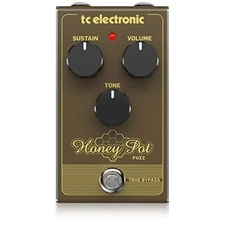 TC Electronic HONEY POT FUZZ Vintage-Flavored Fuzz Pedal with Massive Wall of
