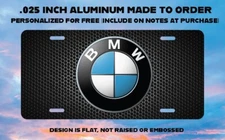 BMW CAR LOGO LICENSE PLATE FRONT FOR AUTO 12X6 ALUMINUM NEW 1