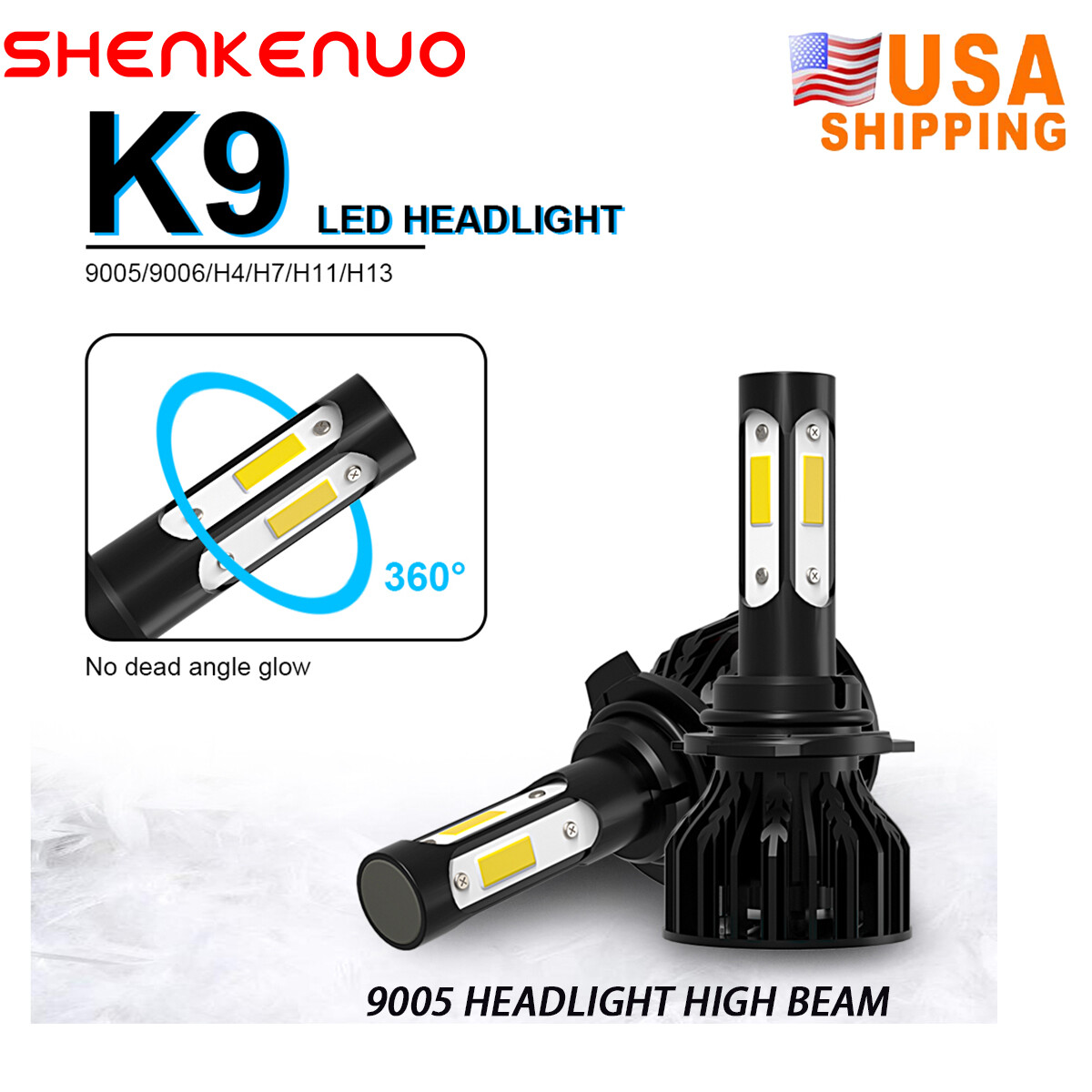 For Land Rover Range Rover Evoque 2012-2018 LED Headlight Bulbs Hi