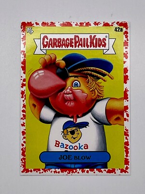 2021 GARBAGE PAIL KIDS GPK FOOD FIGHT JOE BLOW 42a RED 10/75
