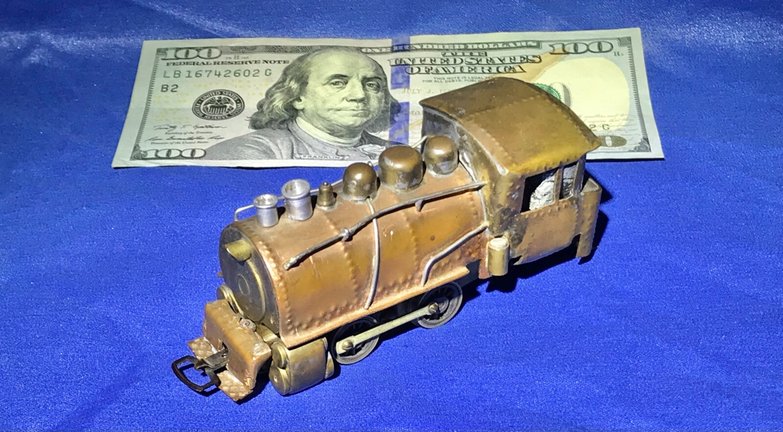 Antique brass model train engine HO scale 5/8” gauge track railroad | eBay