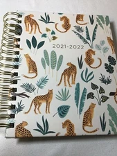 ECOLO 18 MONTH WEEKLY MONTHLY PLANNER CALENDAR CHEETAH LEOPARD 2021-2022 NIP