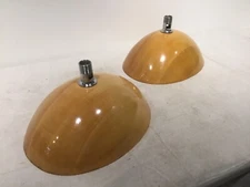 Two Wood Integral oval Sink bowl forms 