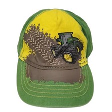 John Deere Boy's Stretchy Toddler Hat Green Size OS Tractor Graphic