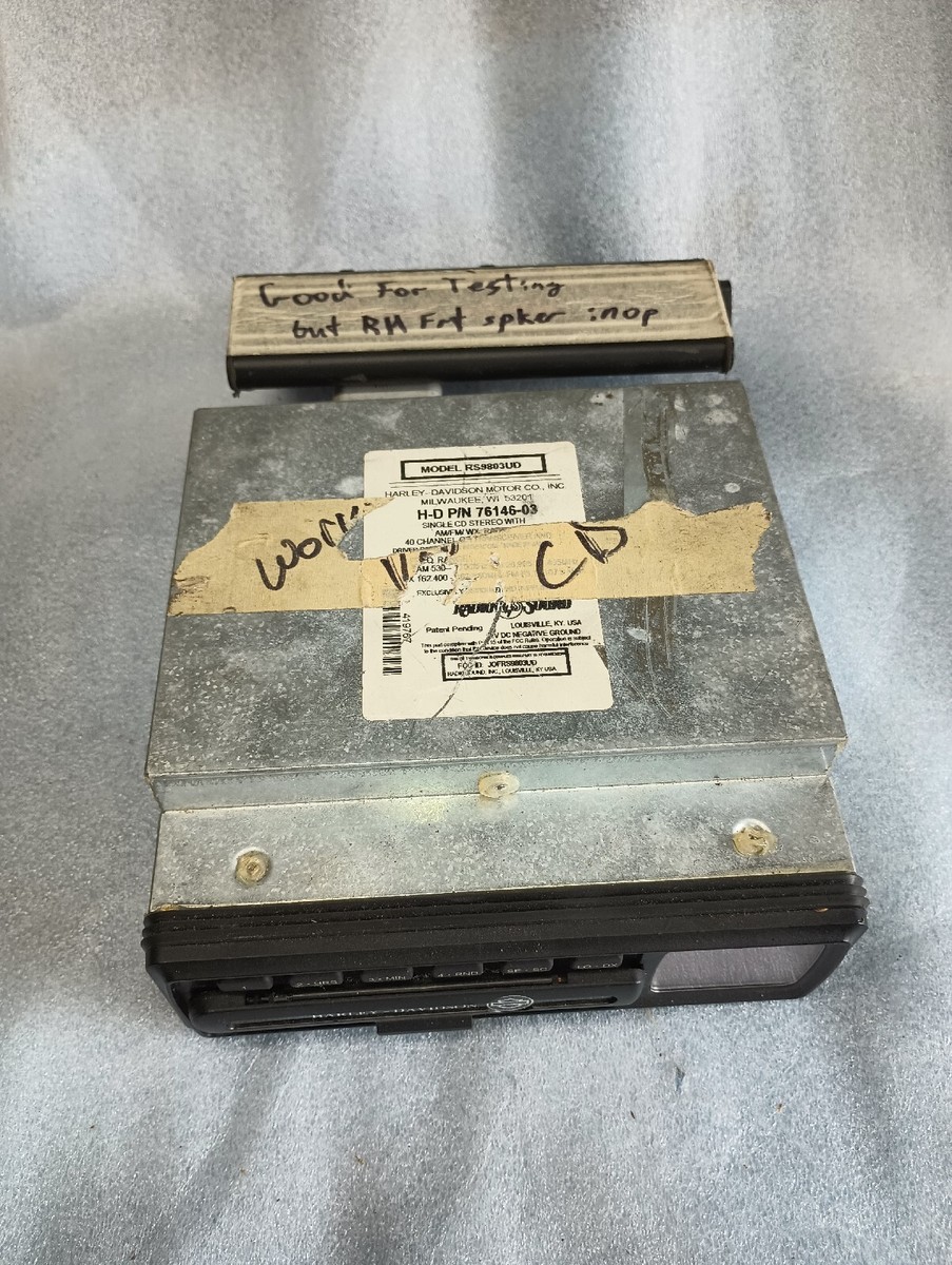 OEM Harley Davidson Radio Cd Player 76146-03 For Parts Flhflt
