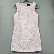 Victoria Beckham for Target Pink Shift Dress Women's Small Textured Paisley 